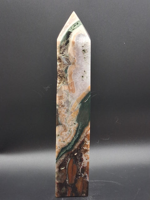 Large tree agate tower! 2 pounds, 8.5 inches!