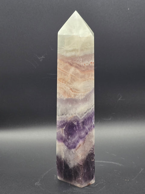 Large dream amethyst tower! 14.9 ounces, 7 inches tall