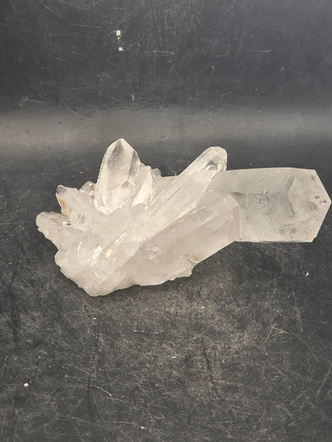 Clear quartz cluster! 5 ounces, 3.8 inches by 2.5 inches!
