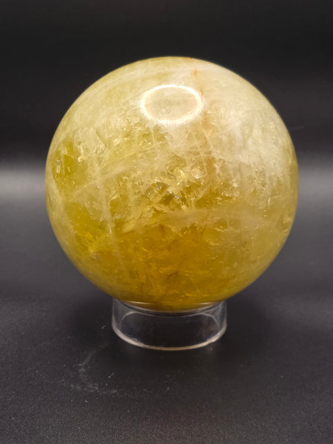 Large citrine sphere! 92mm, 3.6 inches, 2.7 pounds