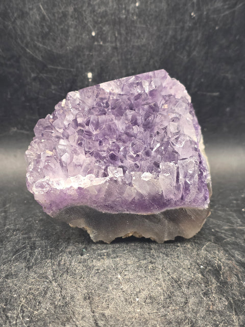 Druzy Amethyst polished top point! 10 ounces, 2.8 inches tall, 2.4 wide