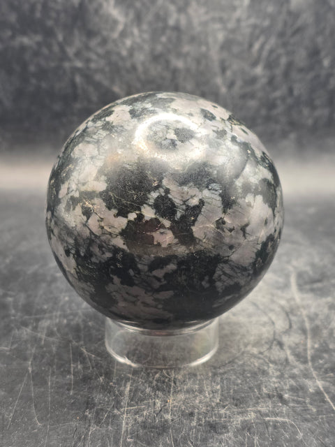 Indigo gabbro sphere! 62.8mm, 2.4 inches, 13 ounces