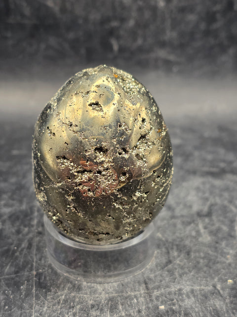 Pyrite egg! 5.6 ounces, 1.9 inches  tall