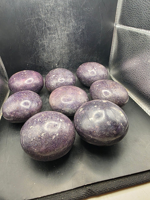 Jumbo lepidolite palm stone! 2.5 to 3 inches!