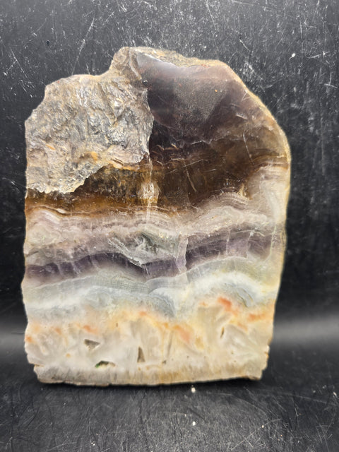 Florite slab! 1.4 pounds, 5.5 inches tall, 4.5" wide