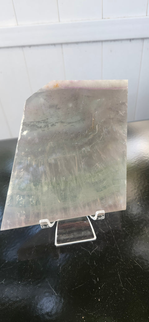 Florite slab, 1.6 pound, 5.25 inches tall by 4.25 wide!