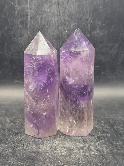 Natural Amethyst tower! 3 too 3.4 inches tall, 4 ounces