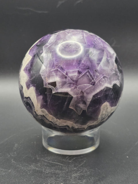 Dream amethyst sphere! 76.8mm, 3 inches, 1.6 pounds