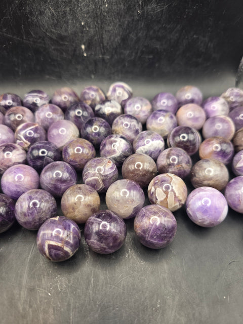 Mini 22mm, .8 inch dream amethyst sphere!