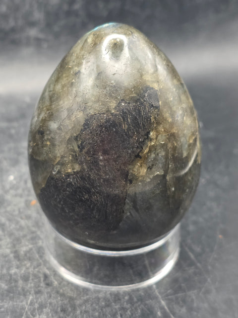 Labradorite egg! 9.8 ounces, 2.7 inches tall, 2 inches wide