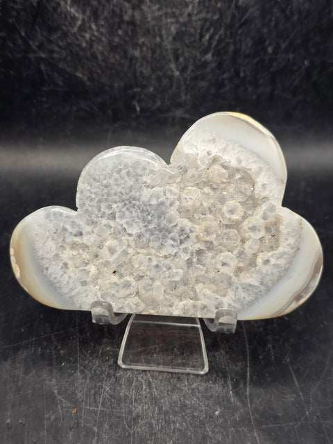 Druzy agate cloud! 4.6 ounces! 3.8 inches wide, 2.5 inches tall