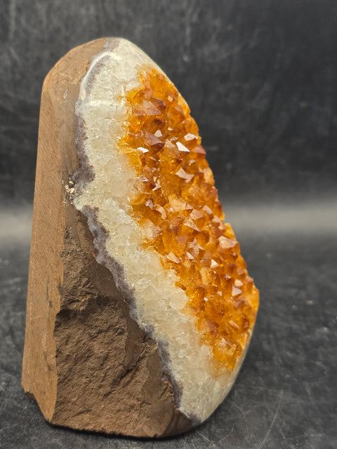 Citrine cut base free form! 1 pound, 3.7 inches tall, 2.8" wide