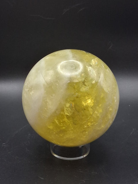 Citrine sphere! 73.2mm, 2.8 inches, 1.3 pounds! #rainbows