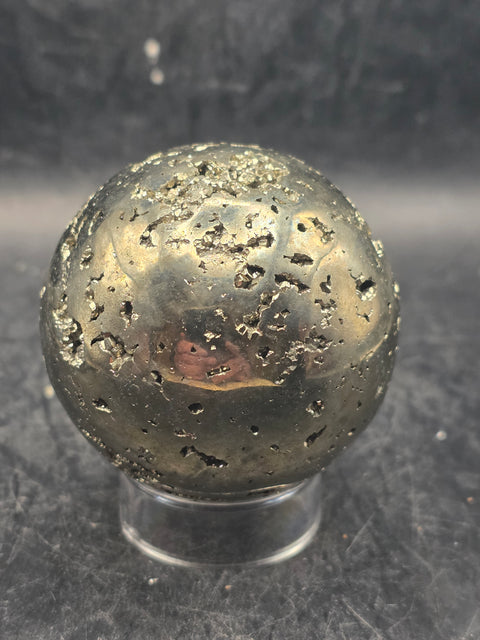 Pyrite sphere! 52.6mm, 2 inches, 12 ounces