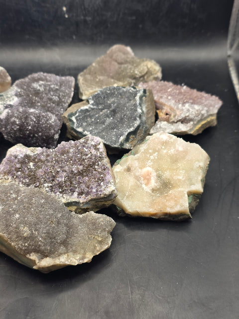 1 piece druzy rainbow amethyst cluster!