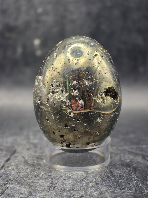 Pyrite egg! 7.7 ounces, 2.1 inches tall!