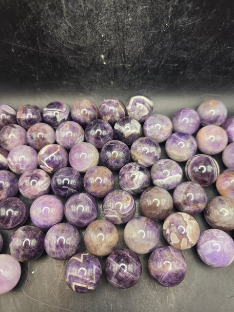 Mini 22mm, .8 inch dream amethyst sphere!