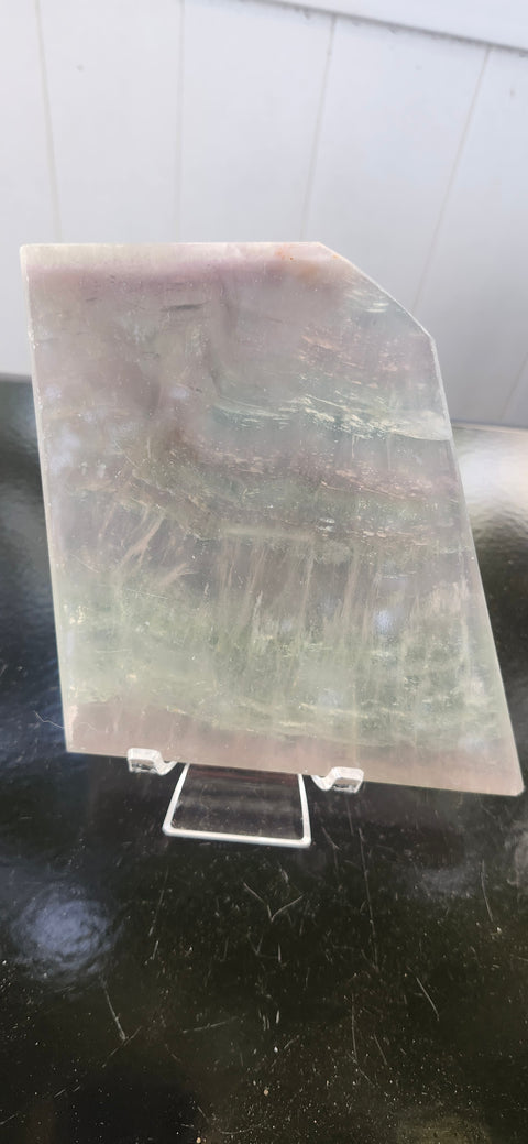 Florite slab, 1.6 pound, 5.25 inches tall by 4.25 wide!