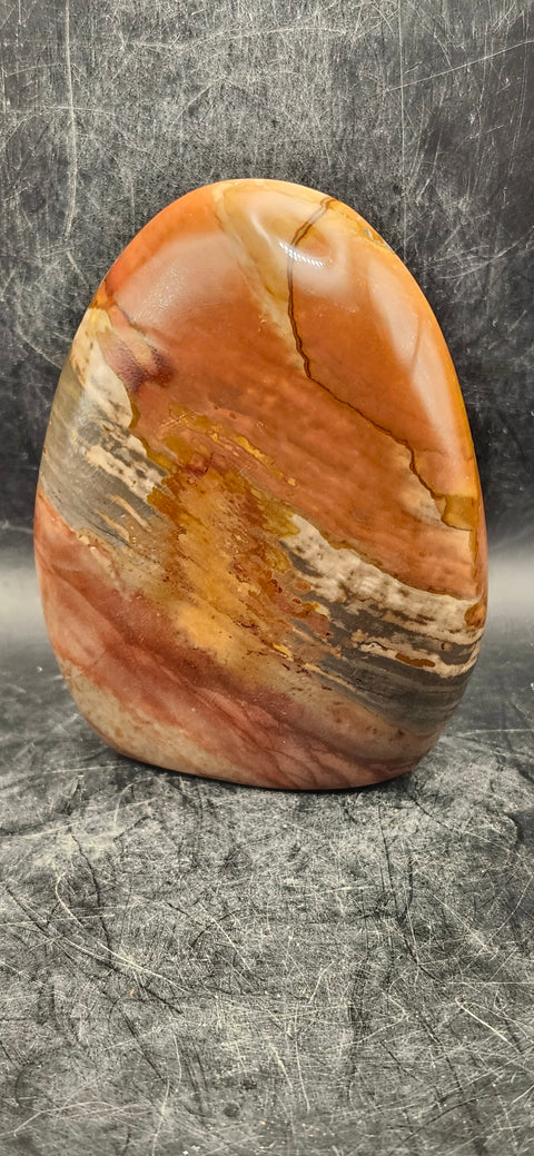 Polychrome jasper free form! 13 ounces, 3.7 inches tall!