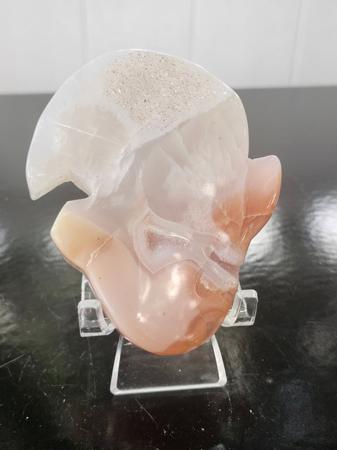 Druzy agate elf! 4 ounces, 3.4 inches tall, 2.5 wide