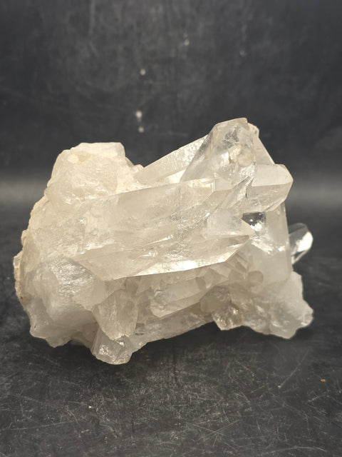 Clear quartz cluster! 13.2 ounces, 3.8 inches by 2.8 inches!