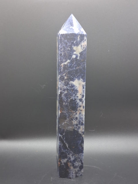 Large sodalite tower! 1.7 pounds, 9 inches tall