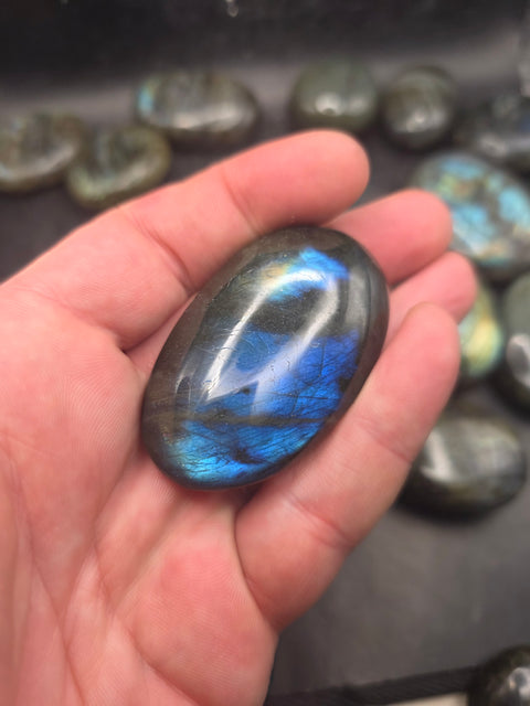 Labradorite palm stone! 1.6 too 2.2 inches!