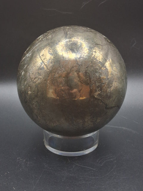 Large pyrite sphere! 86.4mm, 3.4 inches, 2.9 pounds