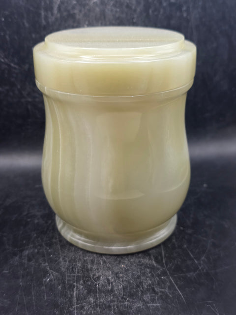 Onyx jar! 1.7 pounds, 4.3 inches tall, 3.3 inches wide