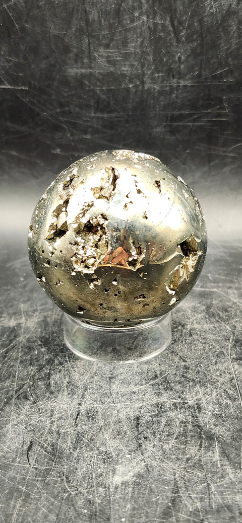 Pyrite sphere! 49.6mm, 1.9 inches, 9.3 ounces!