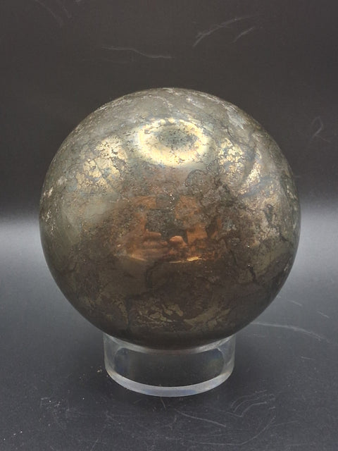 Large pyrite sphere! 86.4mm, 3.4 inches, 2.9 pounds