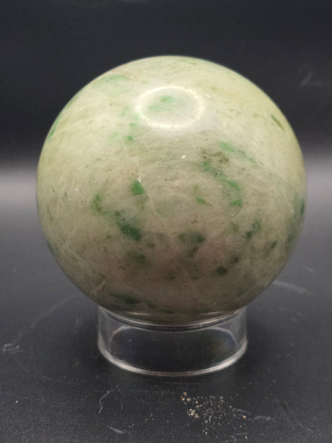 Hydrogrossular garnet sphere! 76.7mm, 3 inches, 1.12 pounds