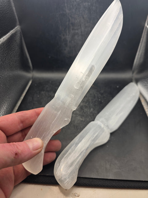 9.5 inch Selenite knife!