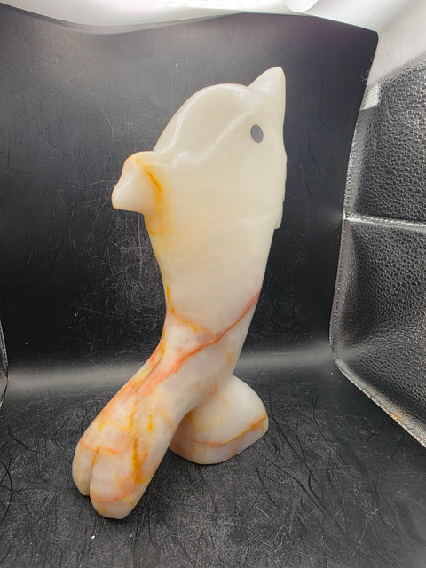 Onyx dolphin! 2.13 pounds, 7 inches tall, 4.3 inches wide!
