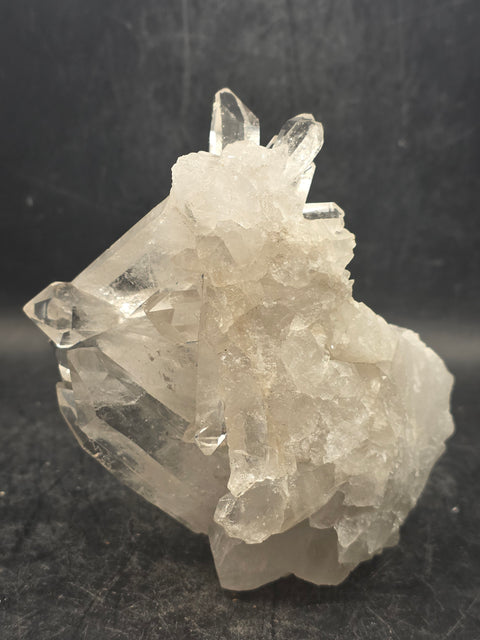 Clear quartz cluster! 13.2 ounces, 3.8 inches by 2.8 inches!