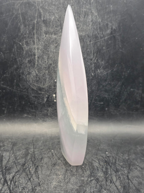 Yttrium florite tear tower! 5.5 inches tall, 2.5" wide, 11.8 ounces!