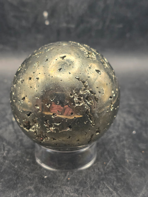 Pyrite sphere! 52.6mm, 2 inches, 12 ounces