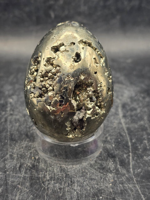 Pyrite egg! 6.5 ounces, 2.1 inches tall