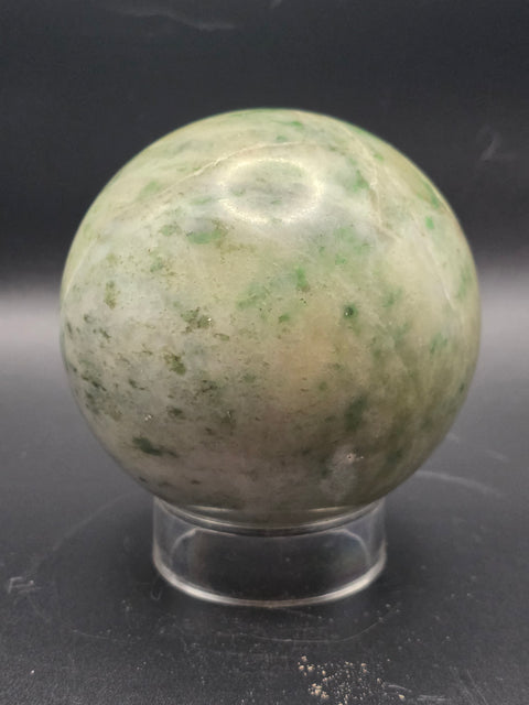 Hydrogrossular garnet sphere! 76.7mm, 3 inches, 1.12 pounds