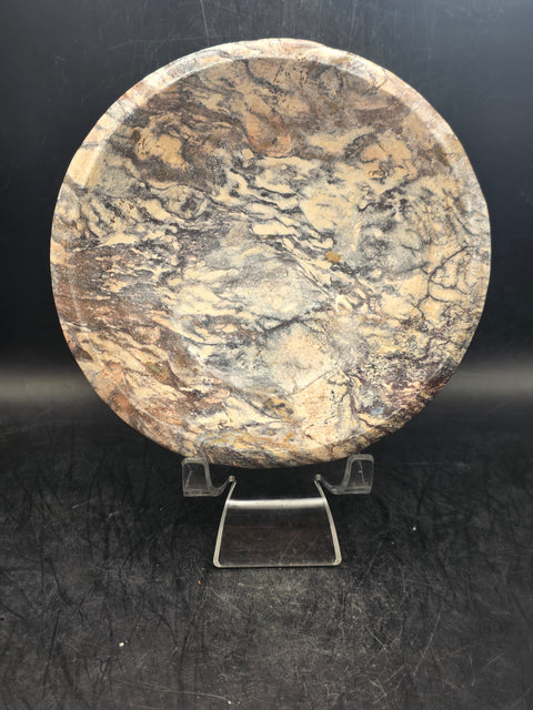 Batik jasper round bowl! 5.2 inches wide, 1.7 pounds!
