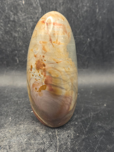 Polychrome jasper free form! 11.2 ounces, 3.4 inches tall, 2.5" wide
