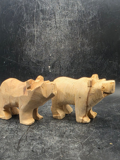 Palo santo "holy wood" bear figurine!! 3 inches long!