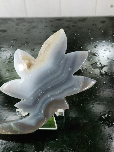 Druzy agate flower petals! 4 ounces, 4.5 inches