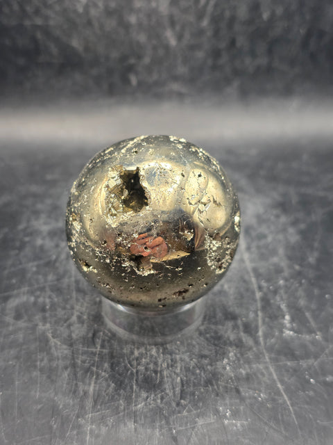 Pyrite sphere! 49mm, 1.9 inches, 9.2 ounces