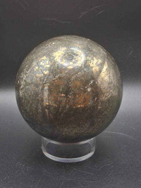 Large pyrite sphere! 86.4mm, 3.4 inches, 2.9 pounds