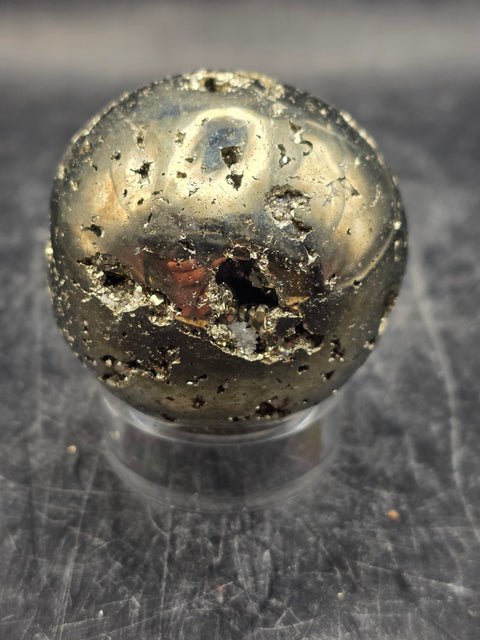 Pyrite sphere! 44.5mm, 1.7 inches, 6.9 ounces