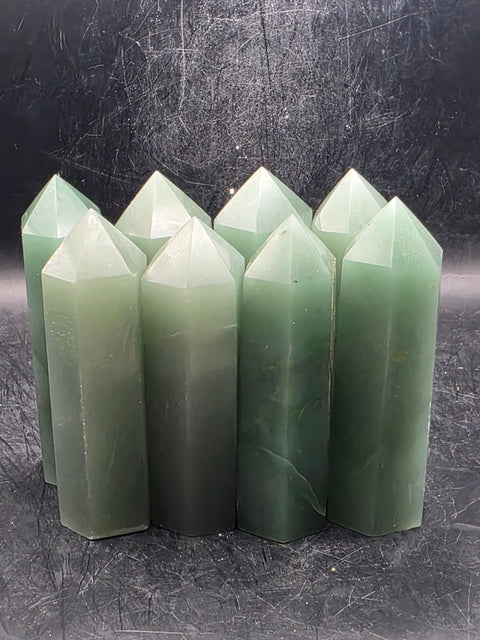 Green aventurine tower! 3.4 inches tall!