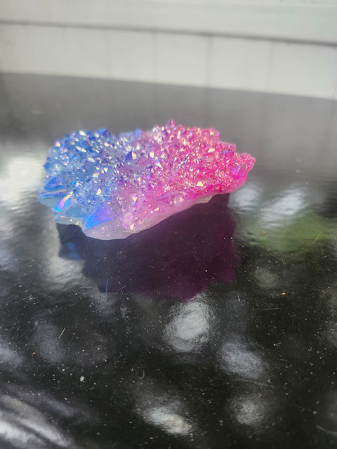 Blue and pink aura quartz 6.6 ounces