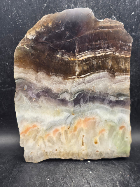 Florite slab! 1.4 pounds, 5.5 inches tall, 4.5" wide