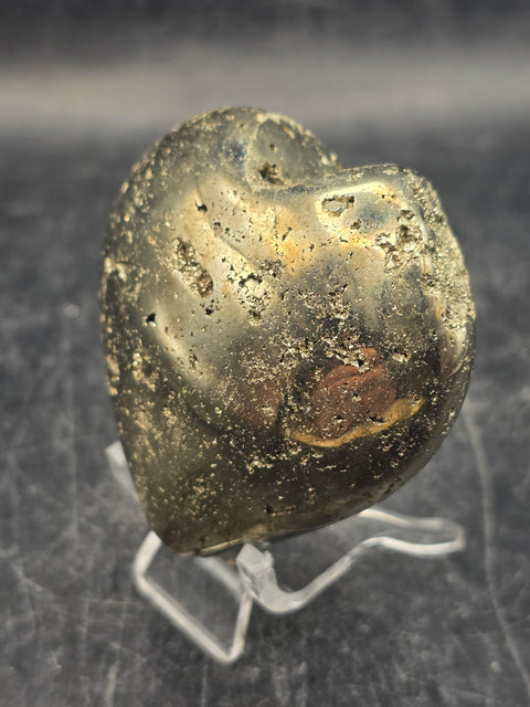 Pyrite heart! 6.2 ounces, 2 inches wide, 2 inches tall